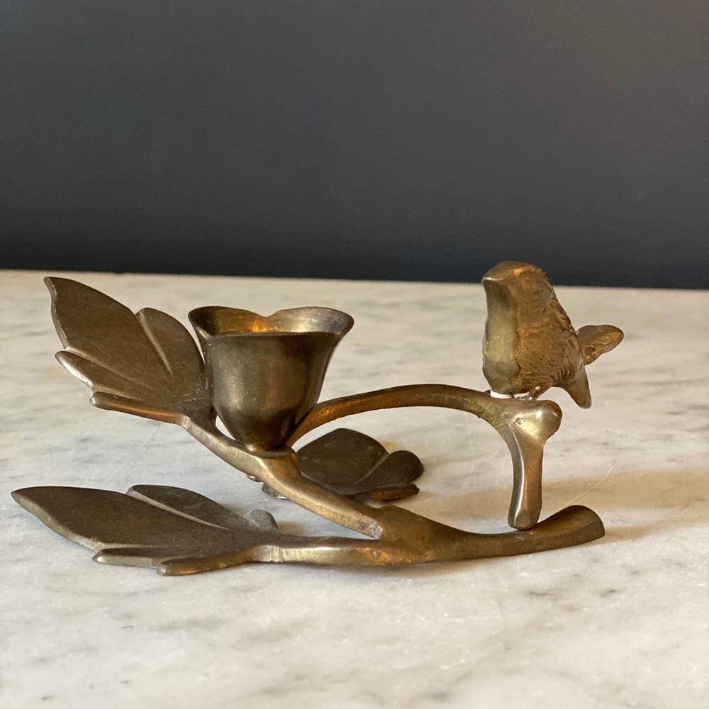 Vintage brass candleholder